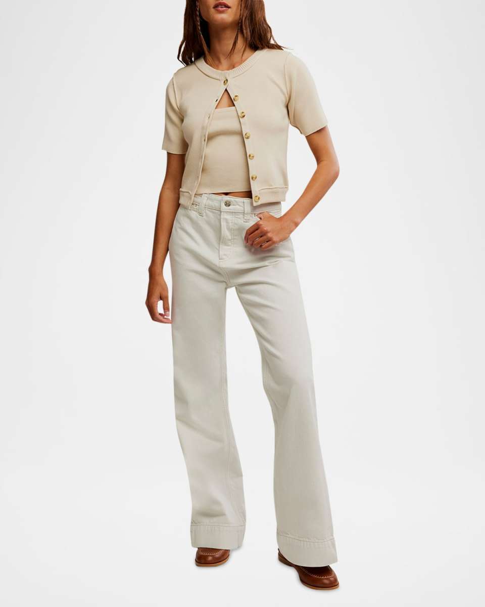 Rib-Knit Twosie Top